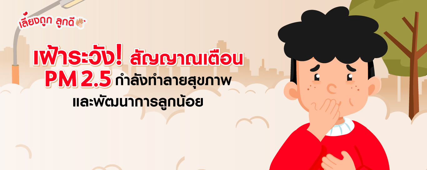 เฝ้าระวัง PM2.5 สัญญาณทำลายสุขภาพและพัฒนาการลูก