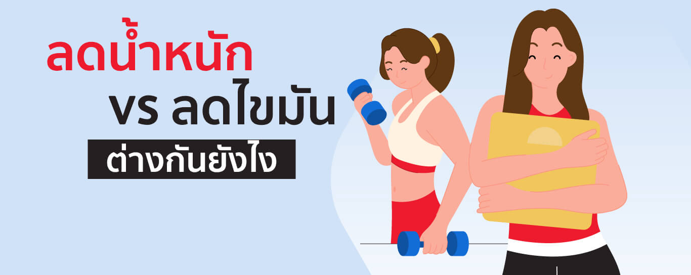 อยากหุ่นดีควรรู้ ความต่างของการลดไขมันในร่างกาย VS ลดน้ำหนัก
